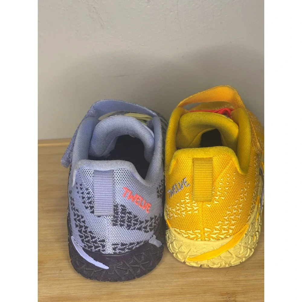 Nike Ja 1 Mismatched Yellow Purple Kids Basketball Shoes FB8977-400